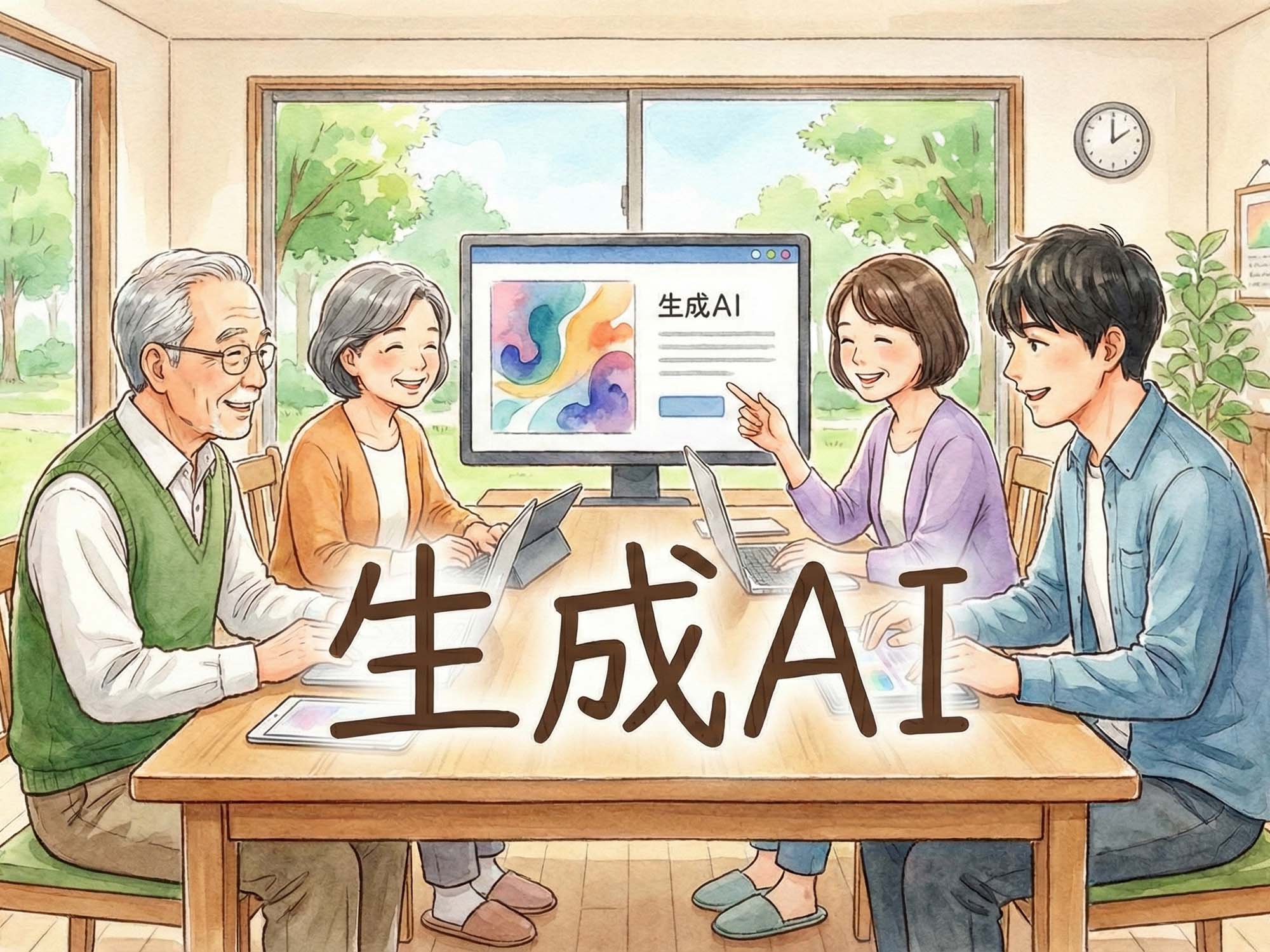 楽しそうな表情でPCを操作する日本人女性のアップ